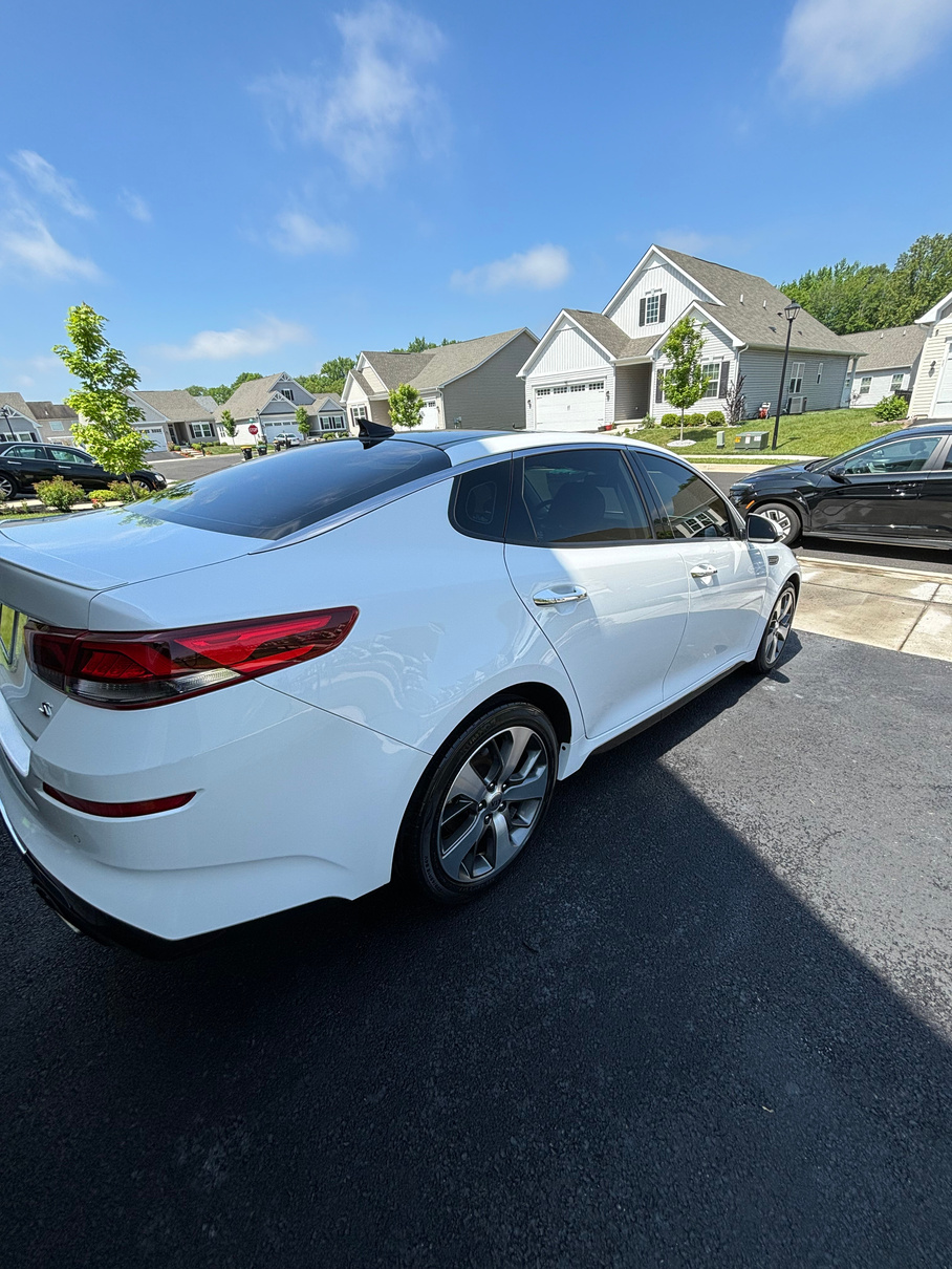 This Kia Optima is on a monthly detail schedule. 