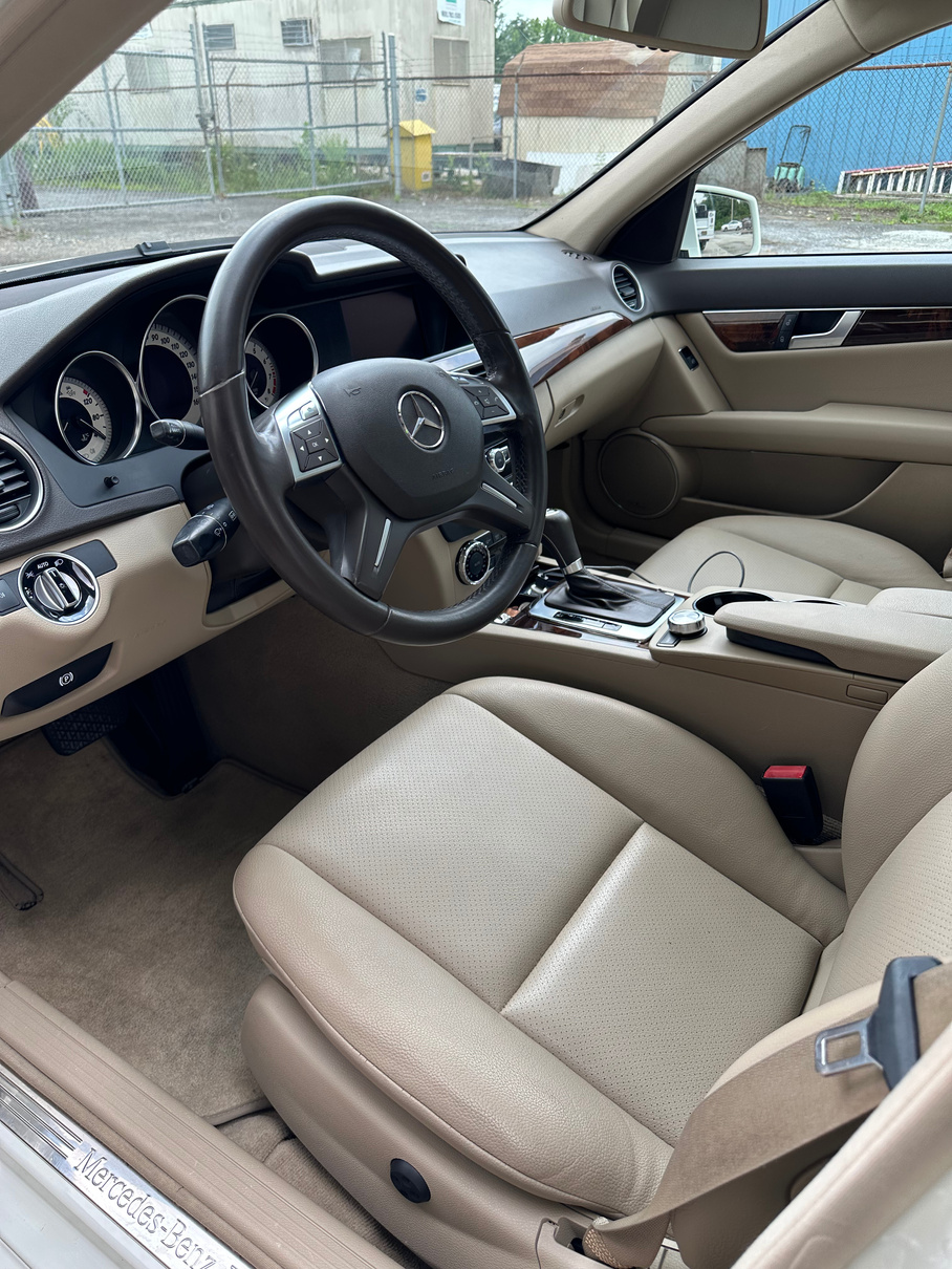 This Mercedes Benz received a basic interior detail.