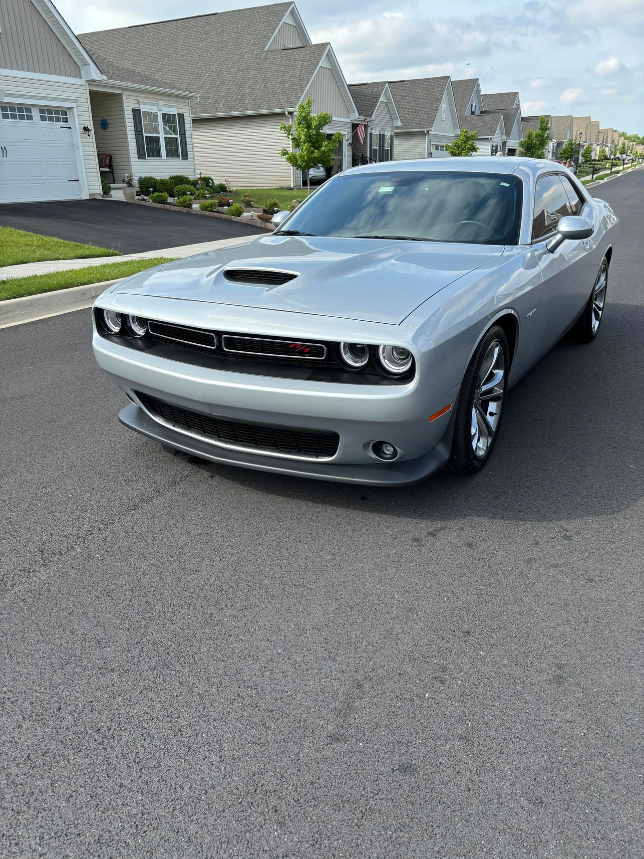This Dodge Challenger received a basic exterior and interior detail.