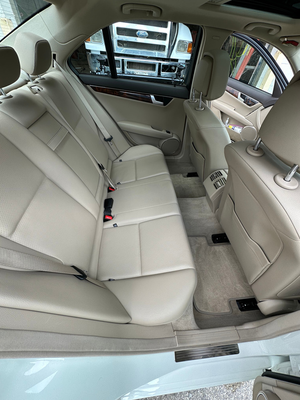 This Mercedes Benz received a basic interior detail.