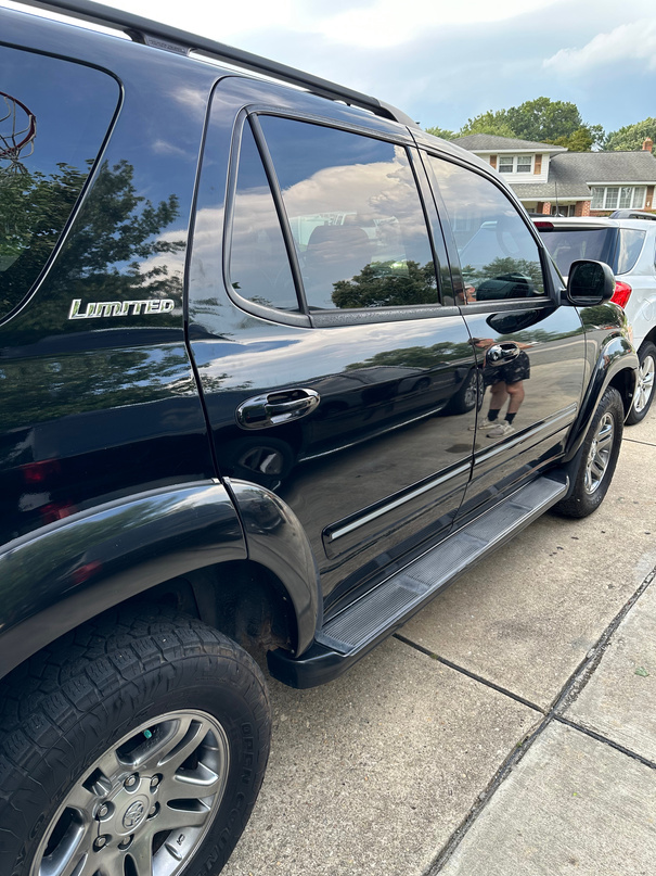 This Toyota Sequoia received a basic exterior and interior detail.