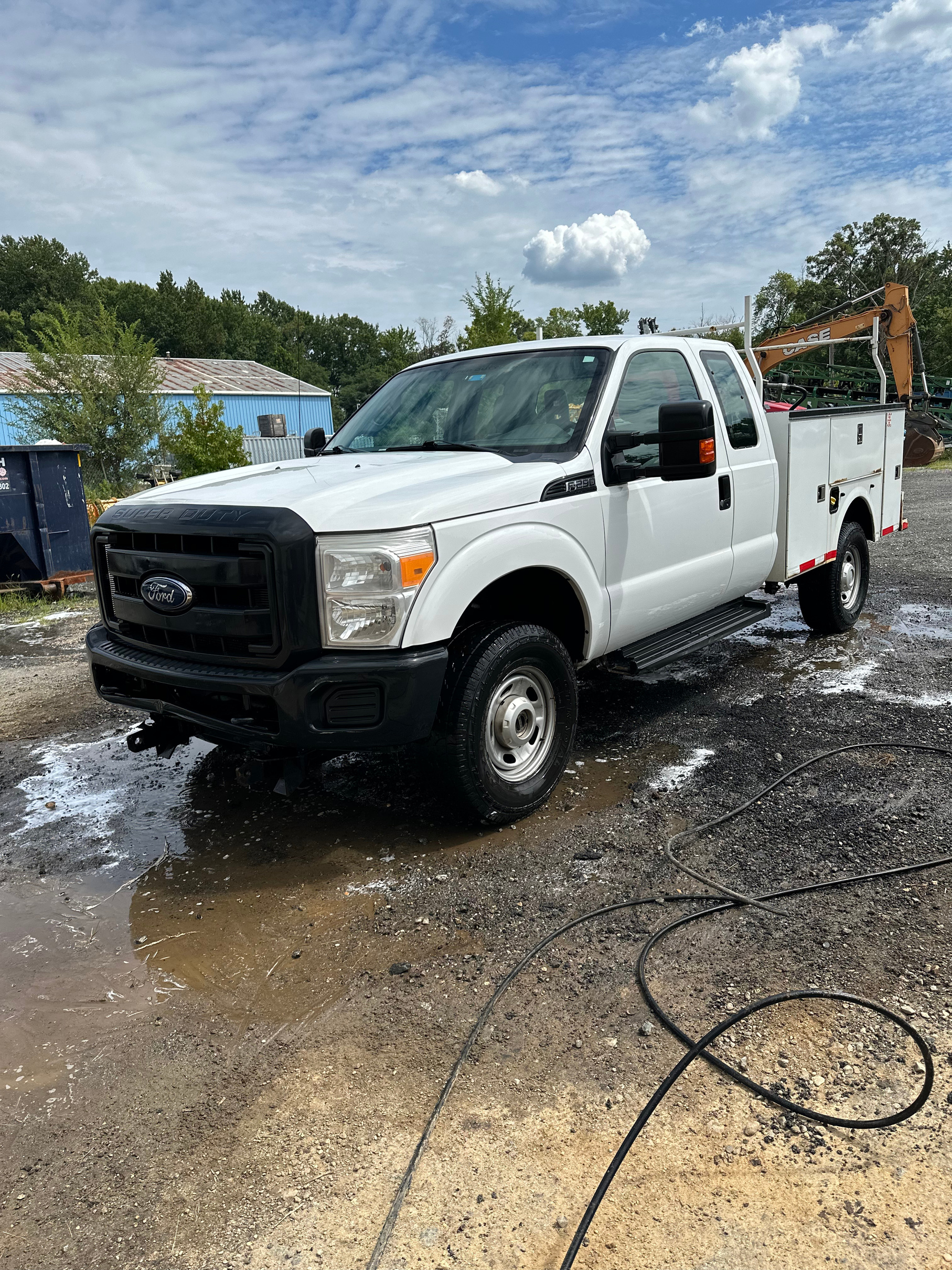This Ford F-250 received a basic exterior and interior detail.