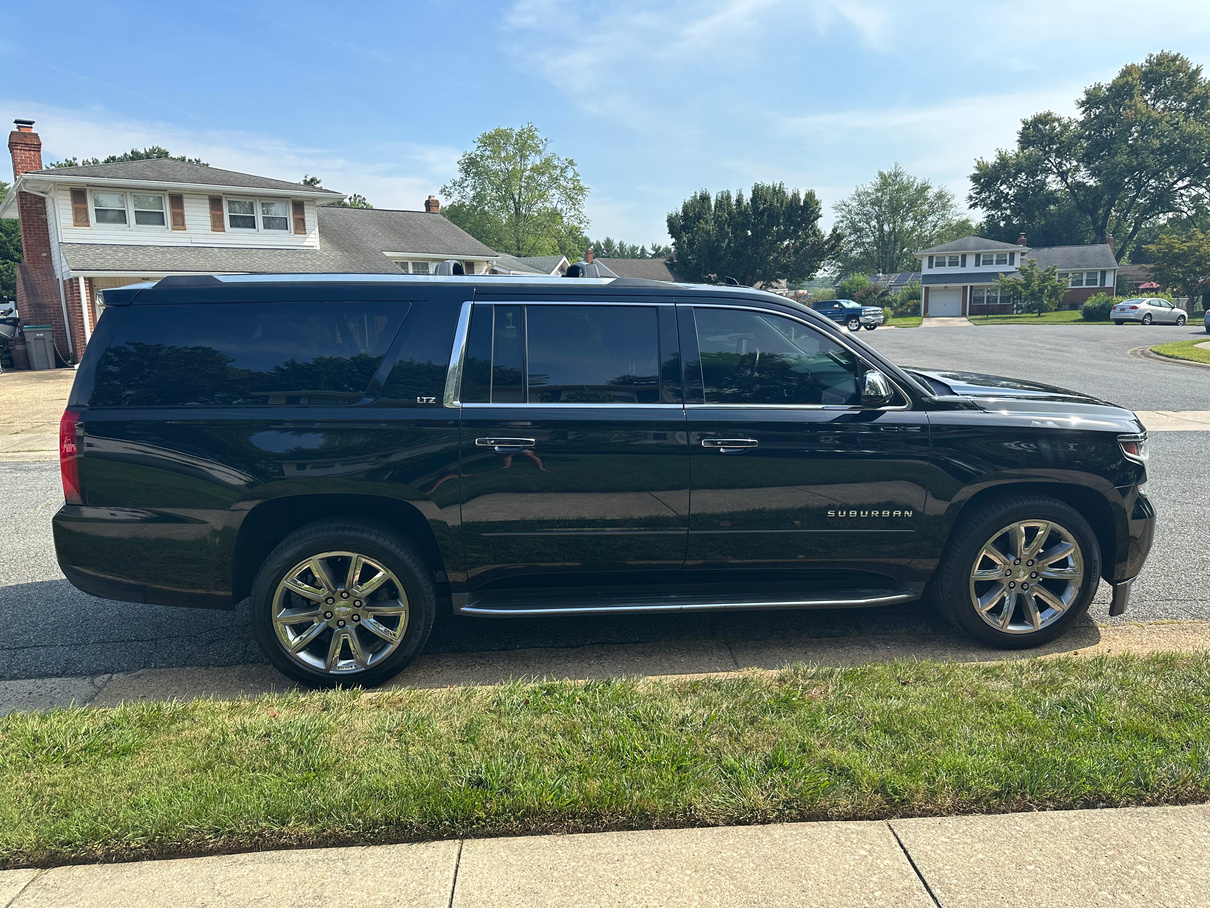 This Chevy Suburban received a premium exterior and basic interior detail.